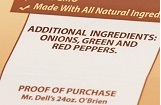 Missing/Incorrect Ingredients